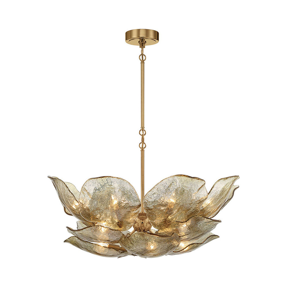 Corato Chandelier in Brushed Brass/Anti-Gold (16-Light).