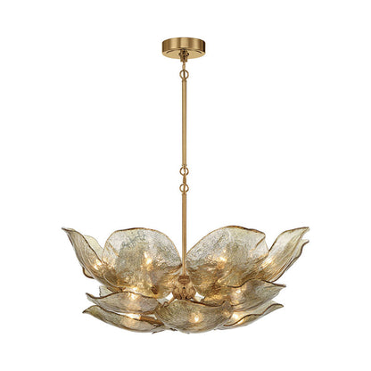Corato Chandelier in Brushed Brass/Anti-Gold (16-Light).