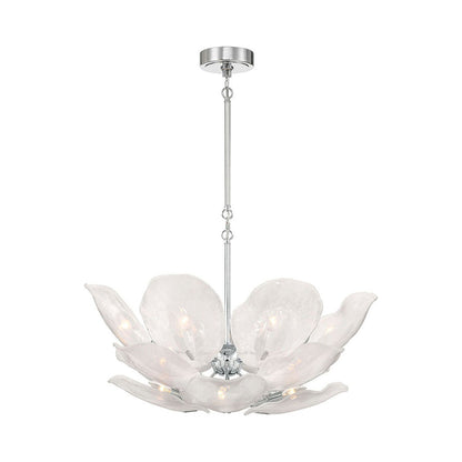 Corato Chandelier in Chrome/Translucent White (16-Light).
