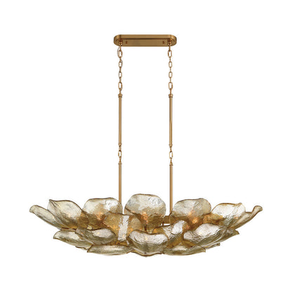 Corato Linear Chandelier in Brushed Brass/Anti-Gold (26-Light).
