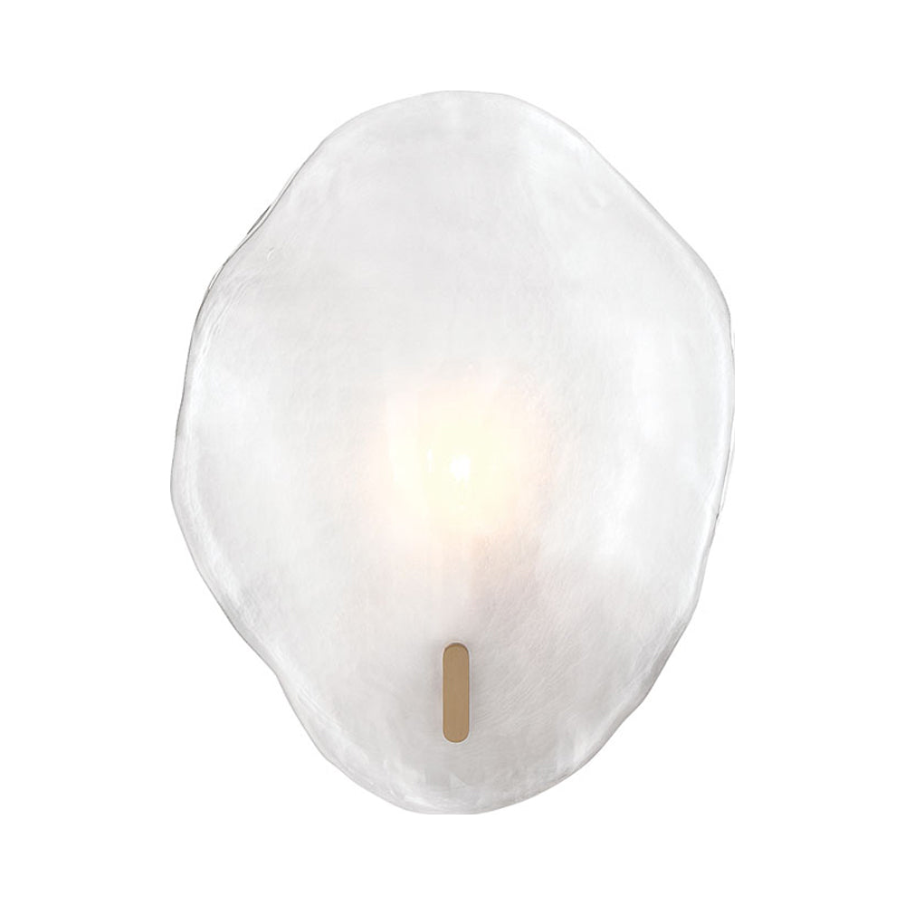 Corato Wall Light in Brushed Brass/Translucent White (1-Light).
