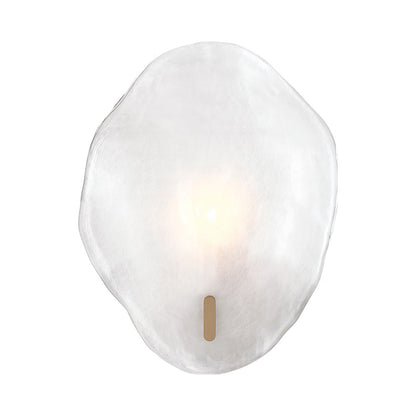 Corato Wall Light in Brushed Brass/Translucent White (1-Light).