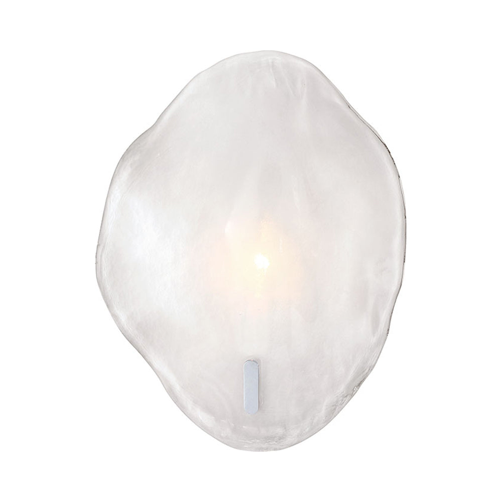 Corato Wall Light in Chrome/Translucent White (1-Light).