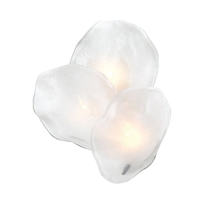 Corato Wall Light in Chrome/Translucent White (3-Light).