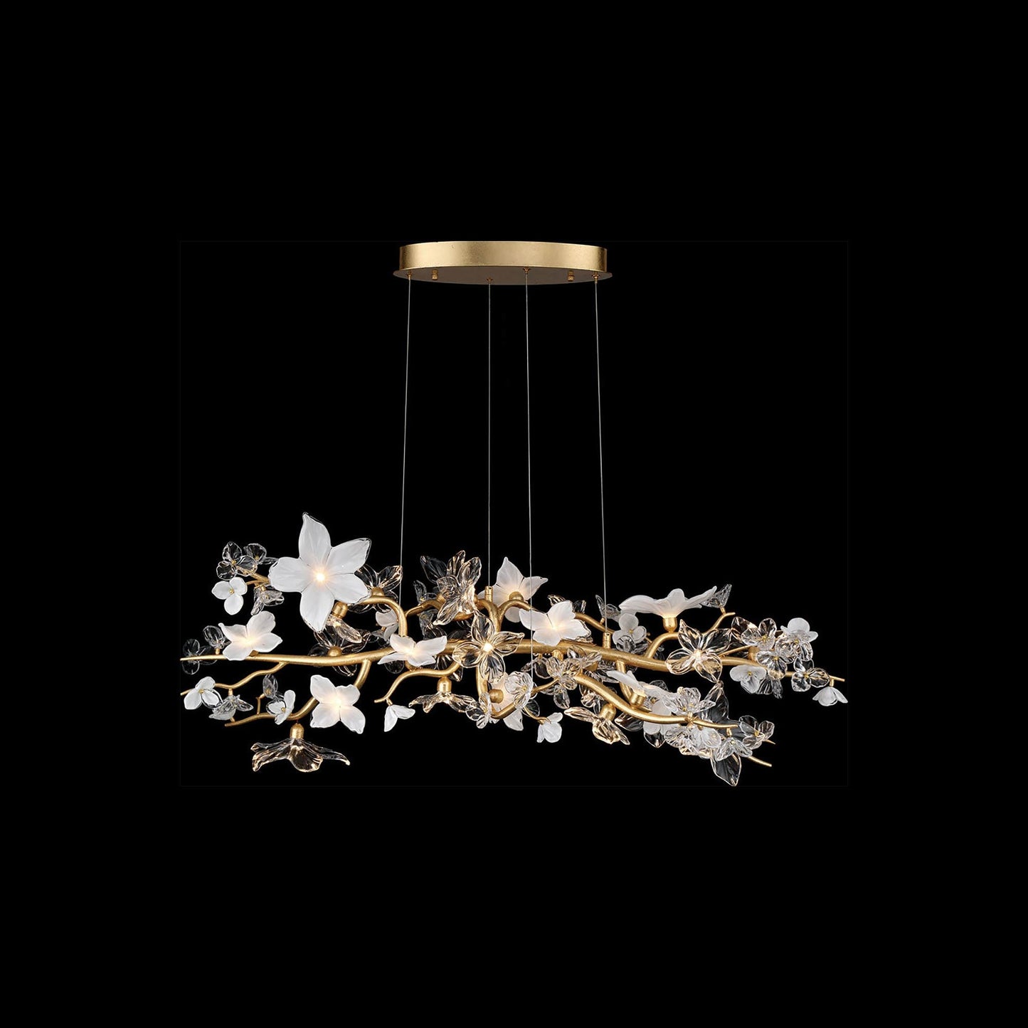 Fiori Oval LED Chandelier (26-Light).