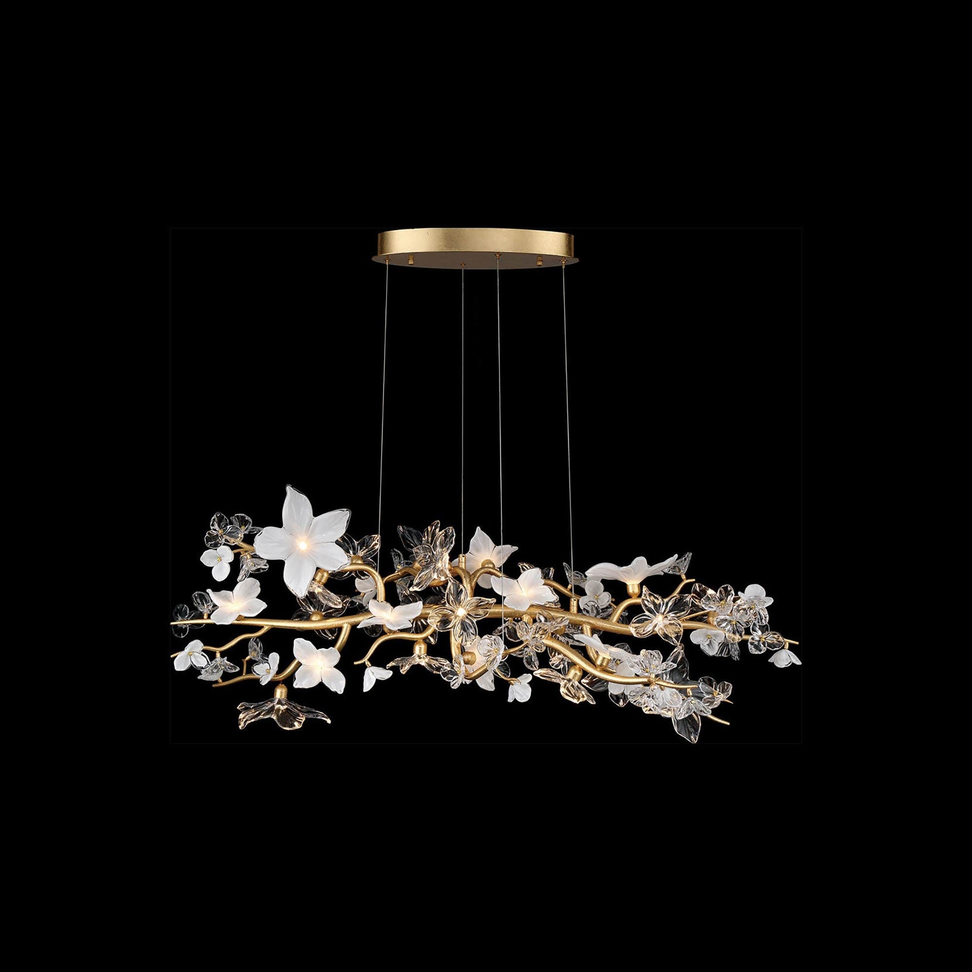 Fiori Oval LED Chandelier (26-Light).