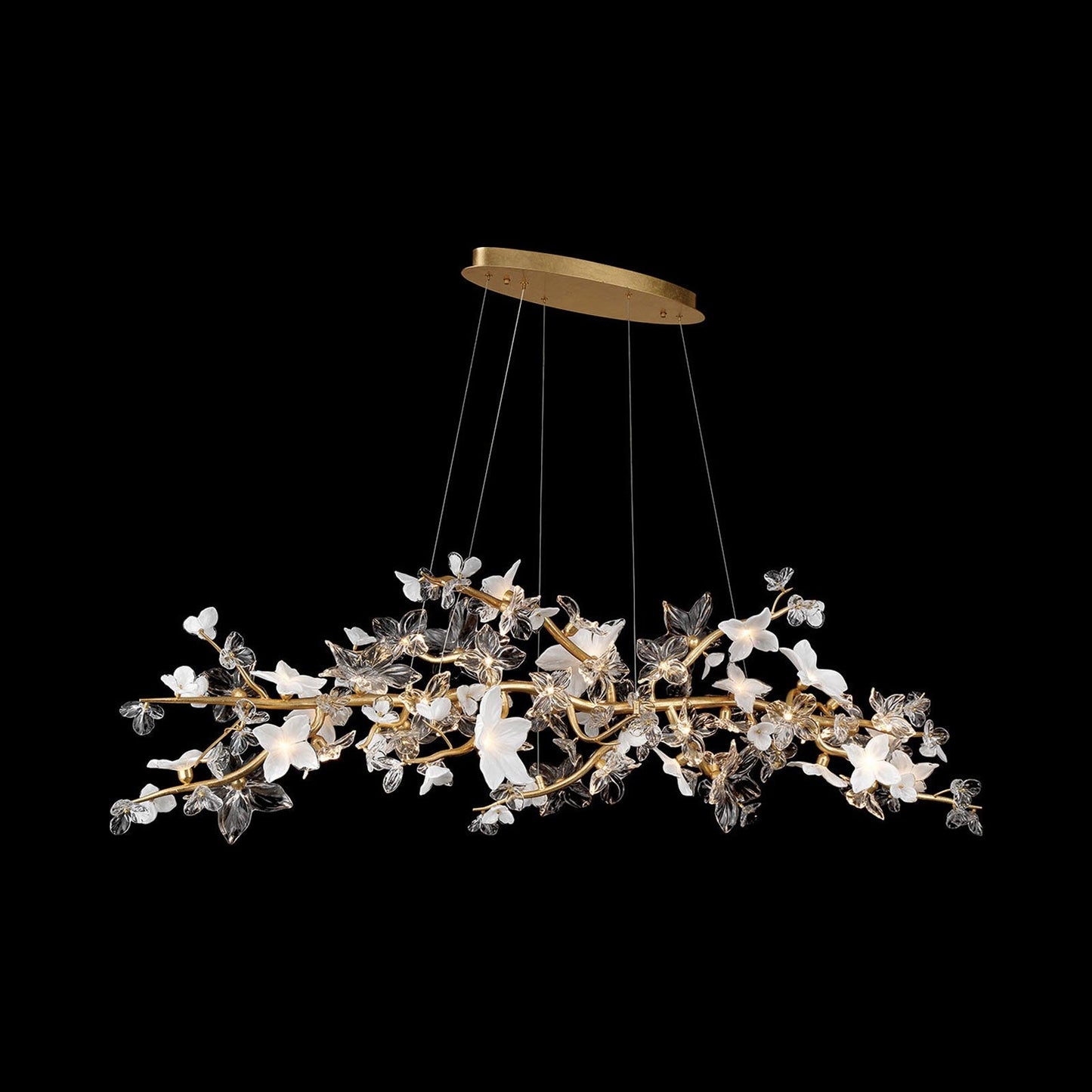 Fiori Oval LED Chandelier in Detail.