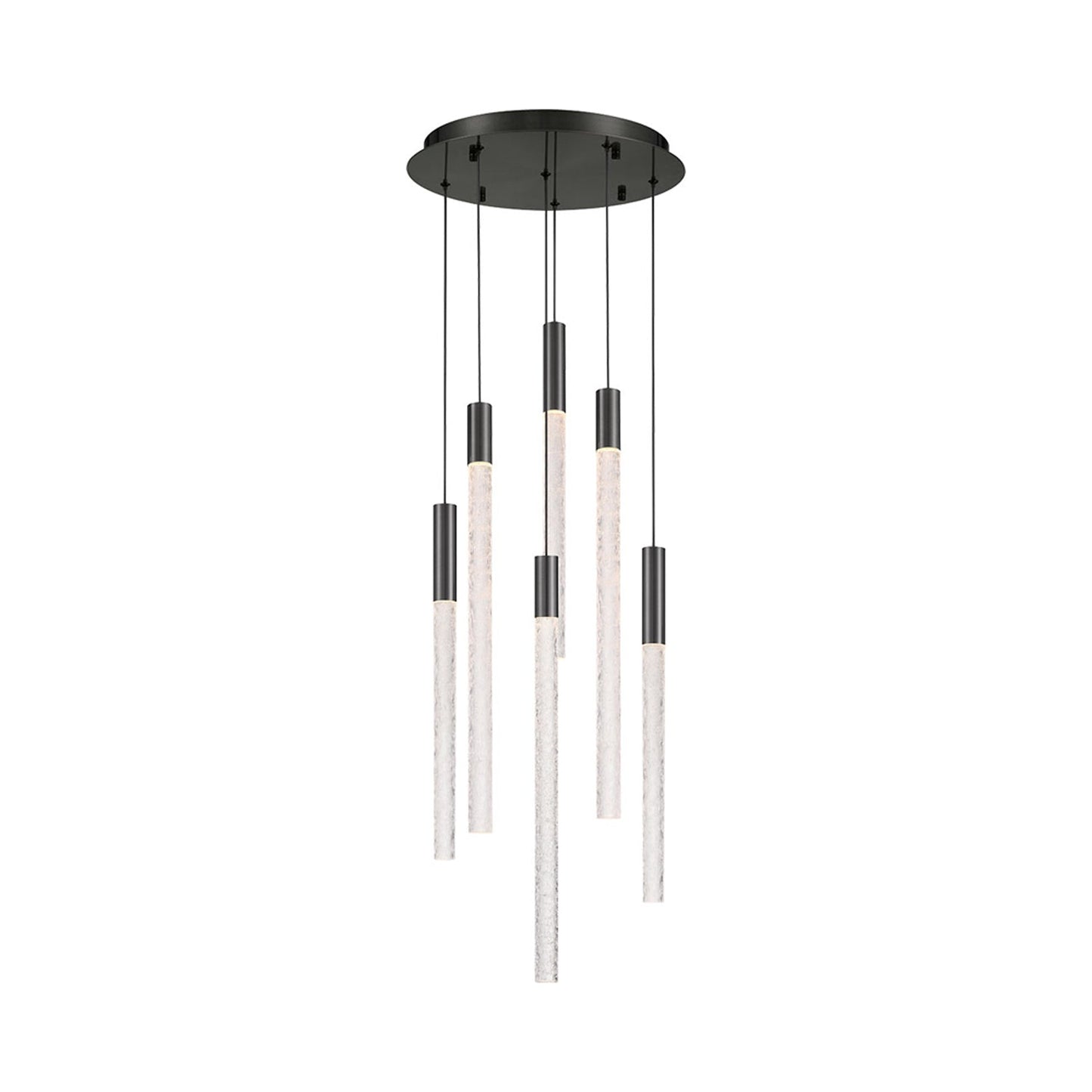 Gravina LED Chandelier in Brushed Gun Metal (6-Light).