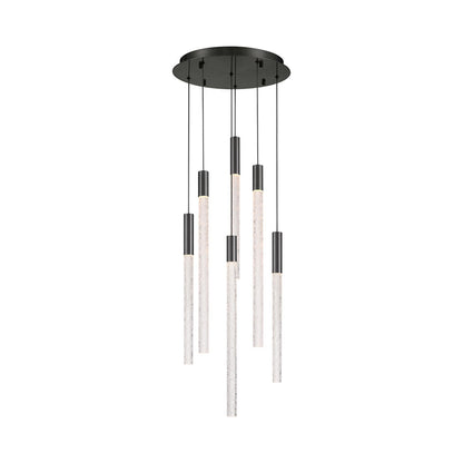 Gravina LED Chandelier in Brushed Gun Metal (6-Light).