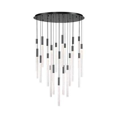 Gravina LED Chandelier in Brushed Gun Metal (22-Light).