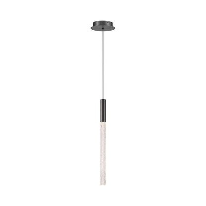Gravina LED Pendant Light in Brushed Gun Metal.