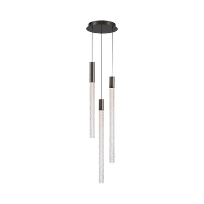 Gravina Multi Light LED Pendant Light in Brushed Gun Metal.
