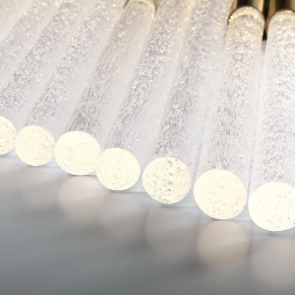 Gravina Rectangular LED Chandelier in Detail.