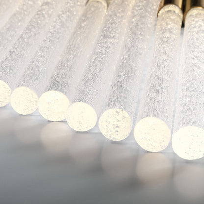 Gravina Rectangular LED Chandelier in Detail.