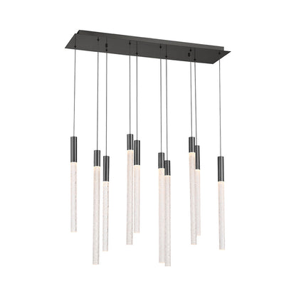 Gravina Rectangular LED Chandelier in Detail.