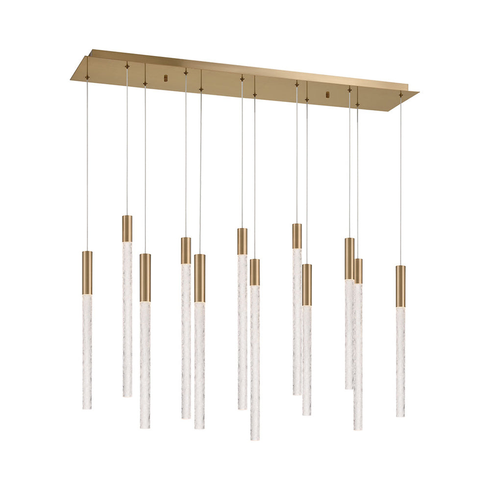 Gravina Rectangular LED Chandelier in Detail.