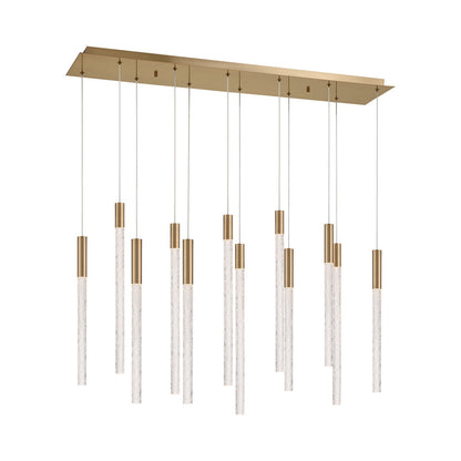 Gravina Rectangular LED Chandelier in Detail.
