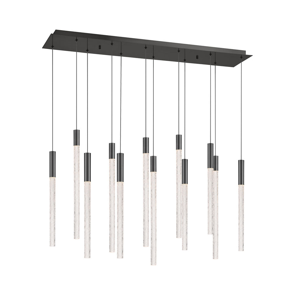 Gravina Rectangular LED Chandelier in Detail.