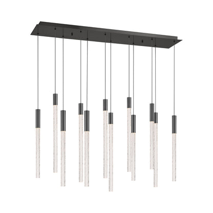 Gravina Rectangular LED Chandelier in Detail.