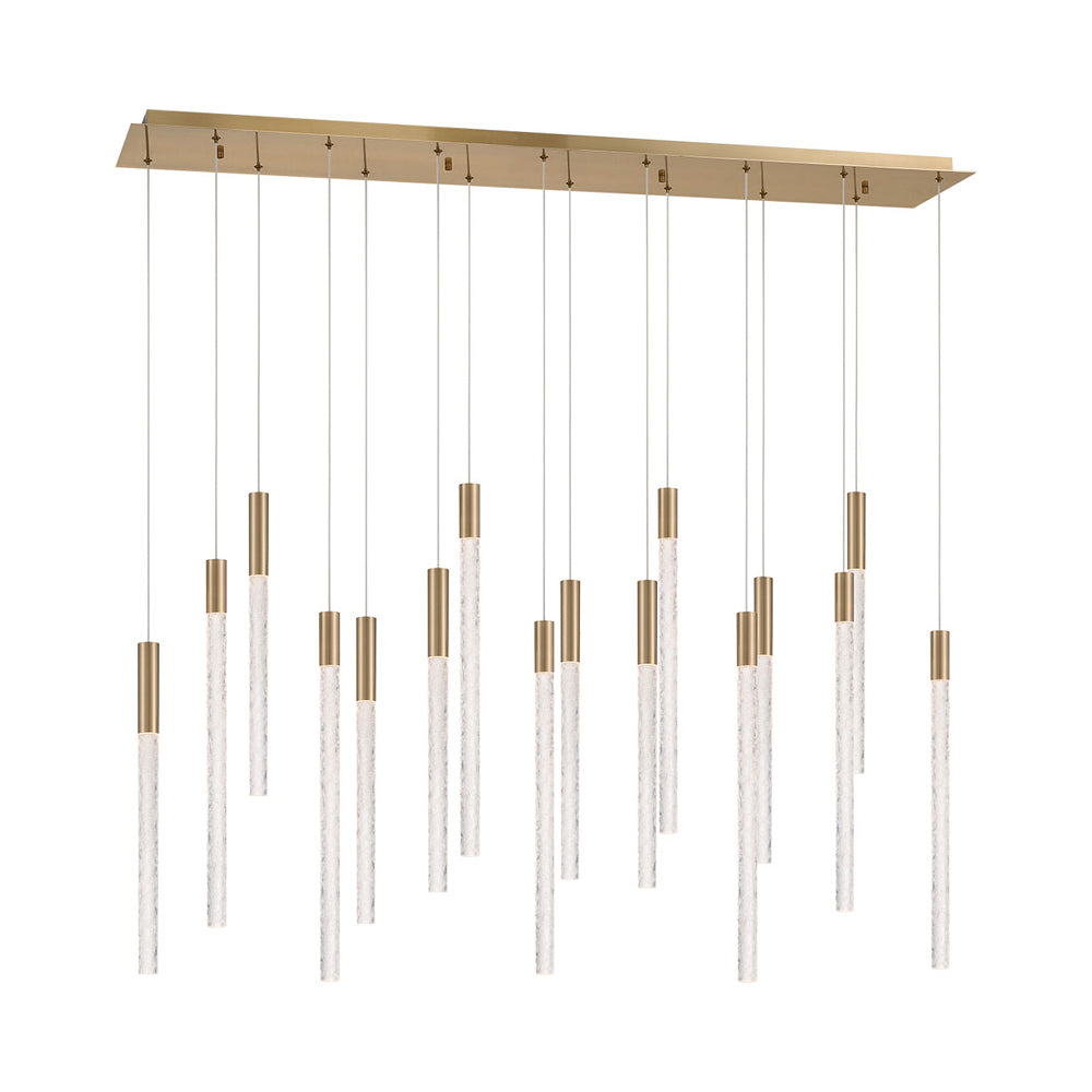 Gravina Rectangular LED Chandelier in Detail.