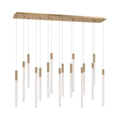 Gravina Rectangular LED Chandelier in Detail.