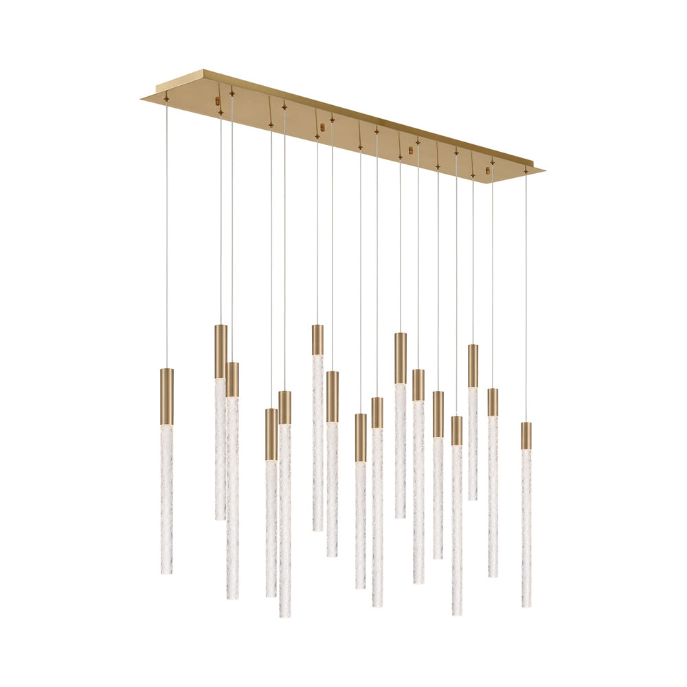 Gravina Rectangular LED Chandelier in Detail.
