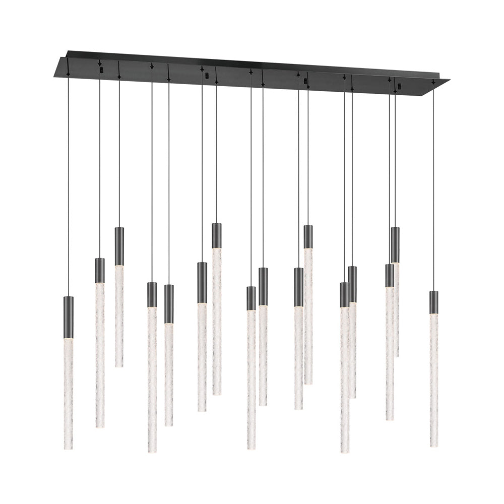 Gravina Rectangular LED Chandelier in Detail.