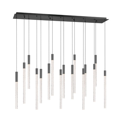 Gravina Rectangular LED Chandelier in Detail.
