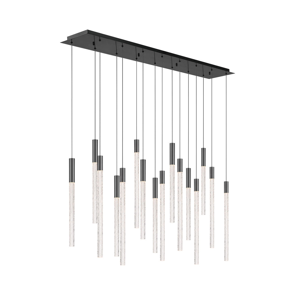 Gravina Rectangular LED Chandelier in Detail.