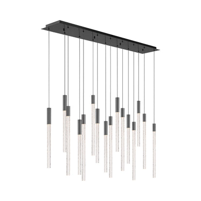Gravina Rectangular LED Chandelier in Detail.