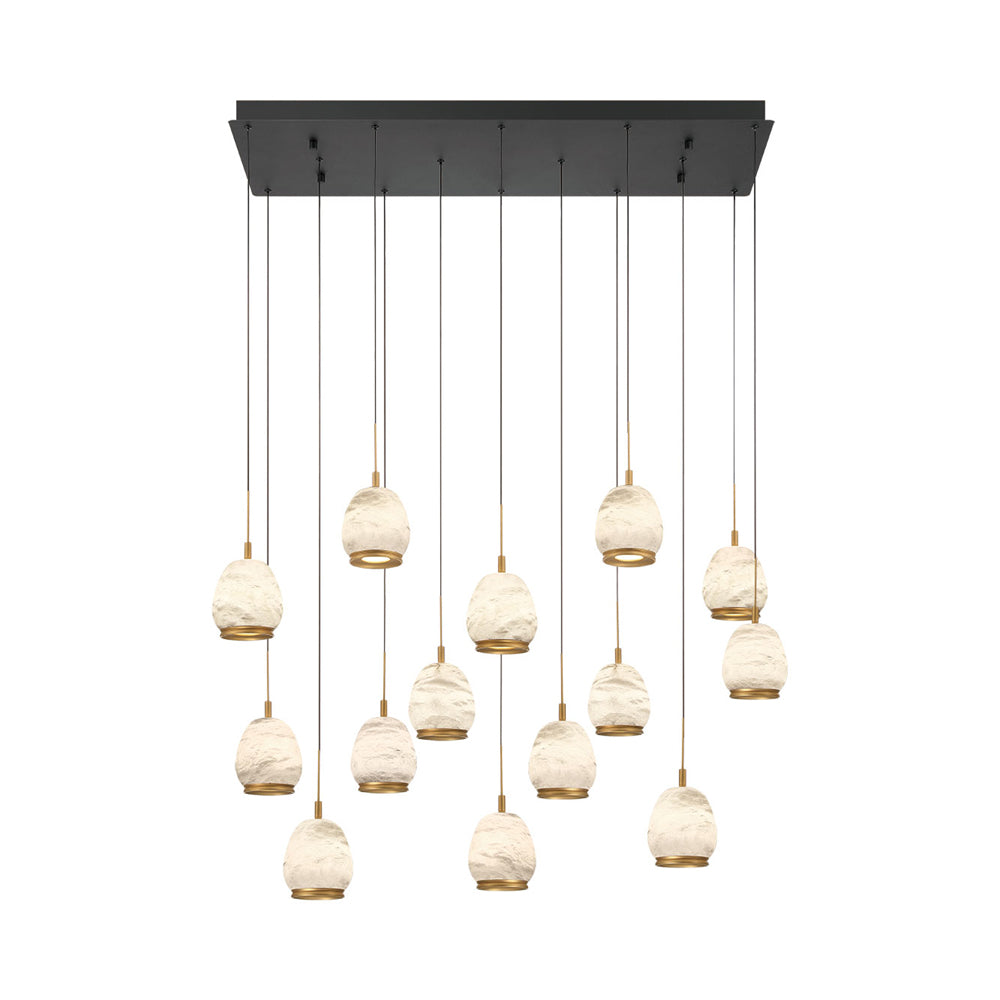 Lucidata Rectangular LED Chandelier in Detail.