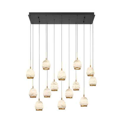 Lucidata Rectangular LED Chandelier in Detail.