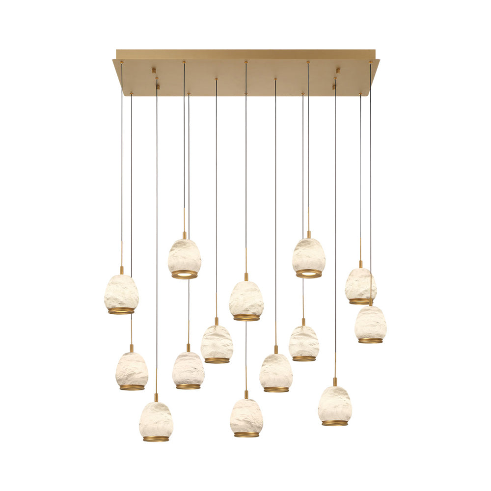 Lucidata Rectangular LED Chandelier in Detail.