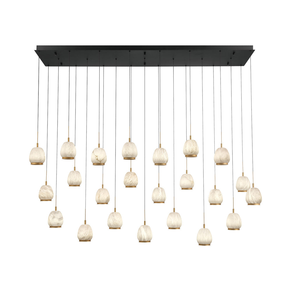 Lucidata Rectangular LED Chandelier in Detail.