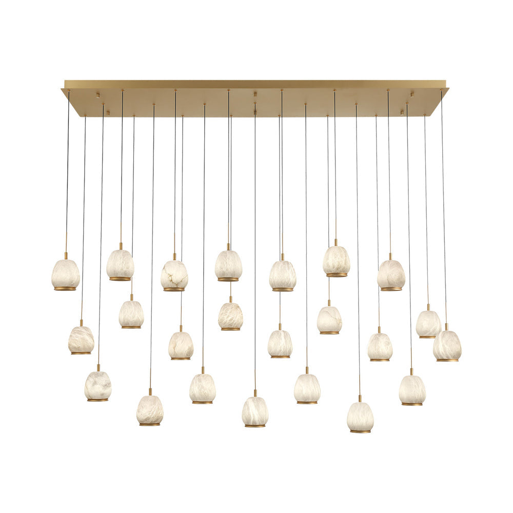 Lucidata Rectangular LED Chandelier in Detail.