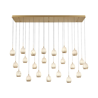 Lucidata Rectangular LED Chandelier in Detail.