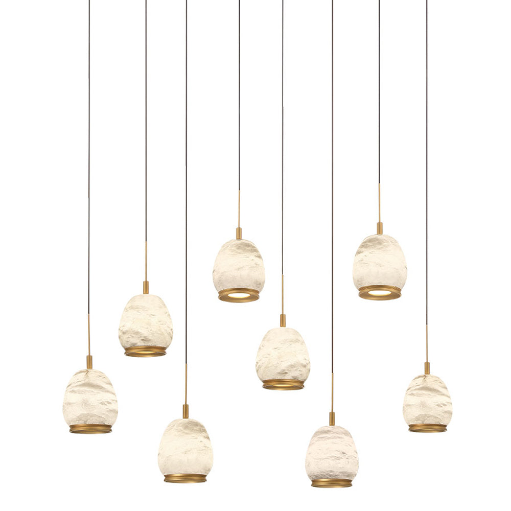 Lucidata Rectangular LED Chandelier in Detail.