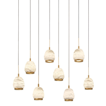 Lucidata Rectangular LED Chandelier in Detail.