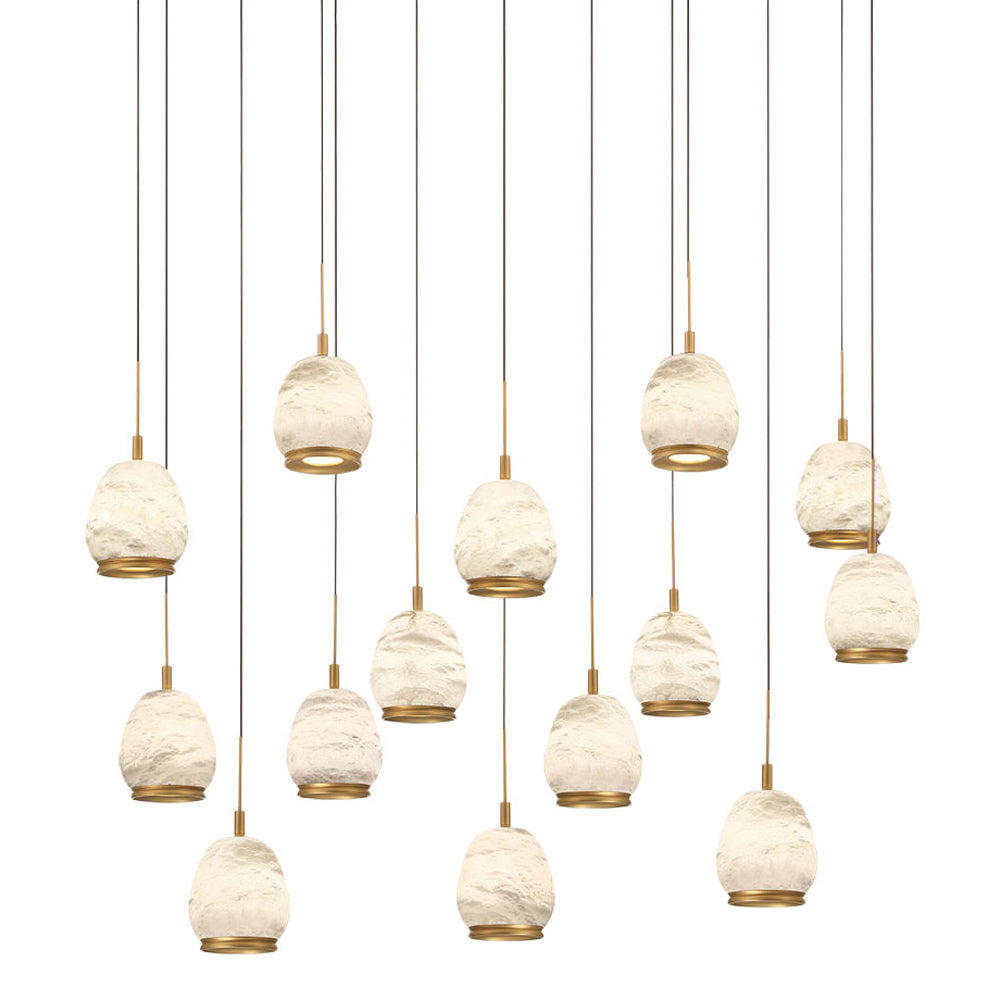 Lucidata Rectangular LED Chandelier in Detail.