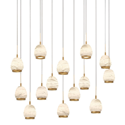 Lucidata Rectangular LED Chandelier in Detail.