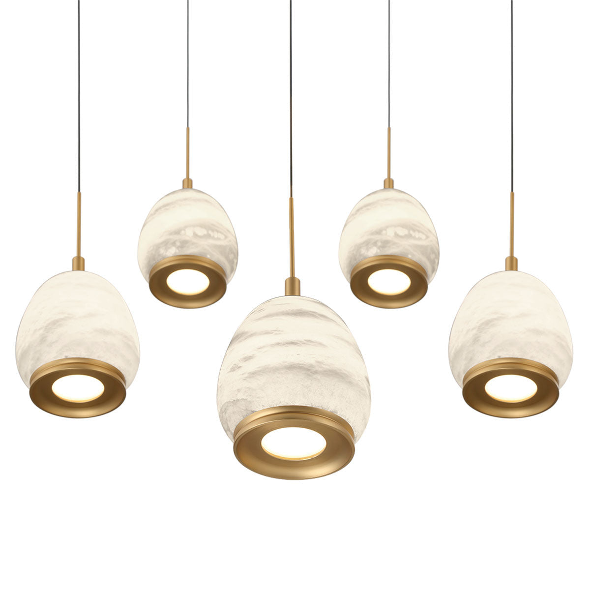 Lucidata Rectangular LED Chandelier in Detail.