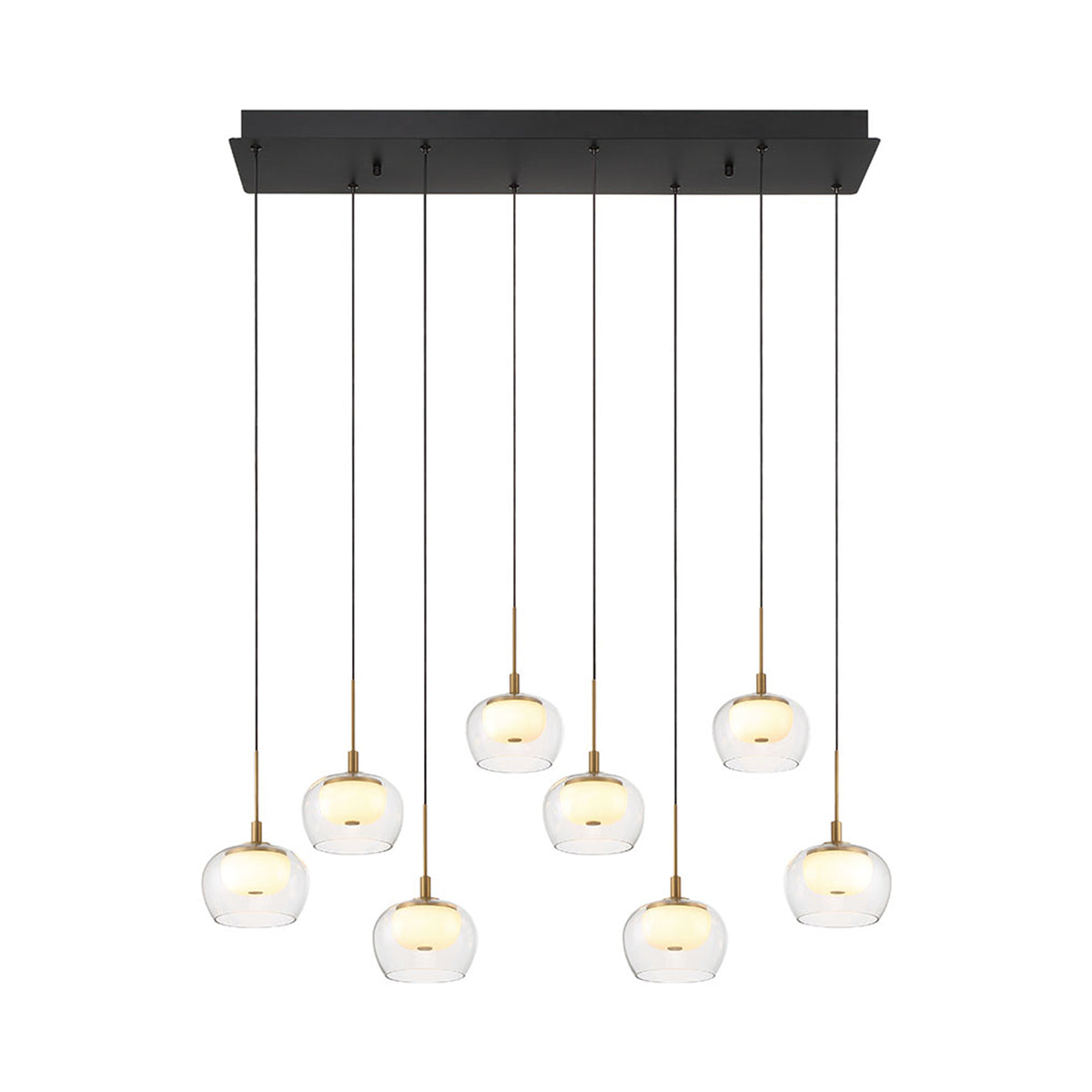 Manarola Rectangular LED Chandelier.