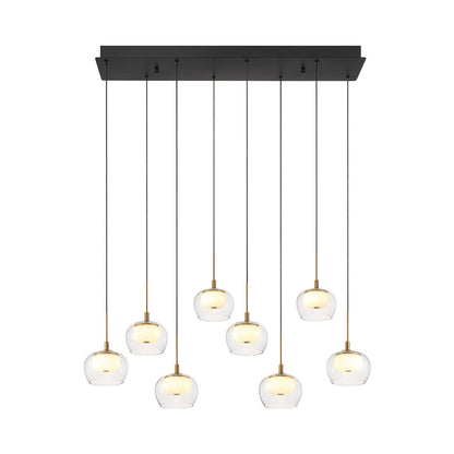 Manarola Rectangular LED Chandelier.