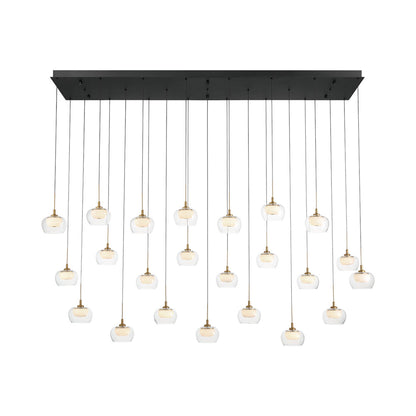 Manarola Rectangular LED Chandelier in Detail.