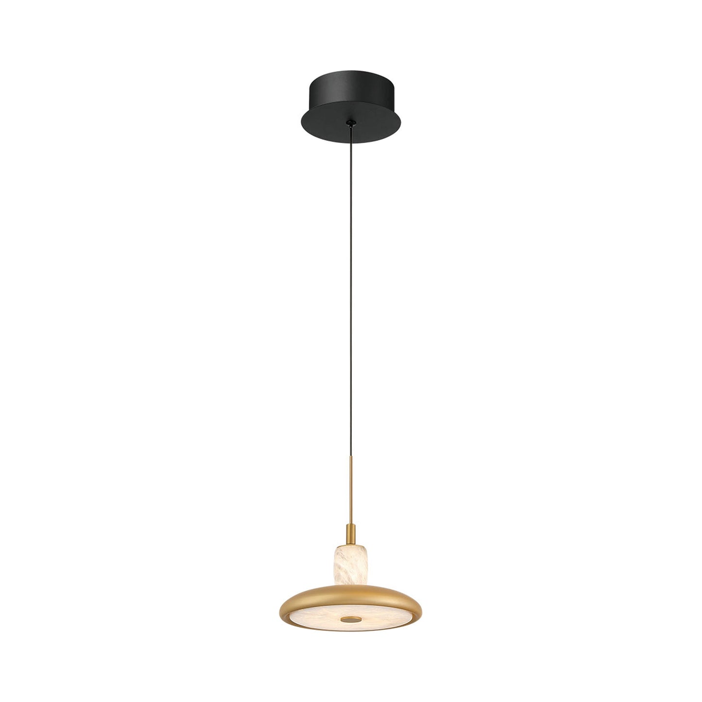 Mantova LED Pendant Light in Matte Black.