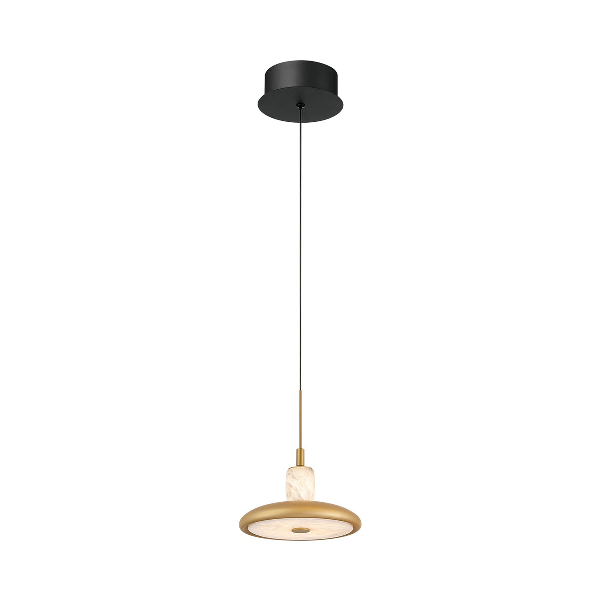 Mantova LED Pendant Light in Matte Black.