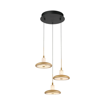 Mantova Multi Light LED Pendant Light in Matte Black (3-Light).