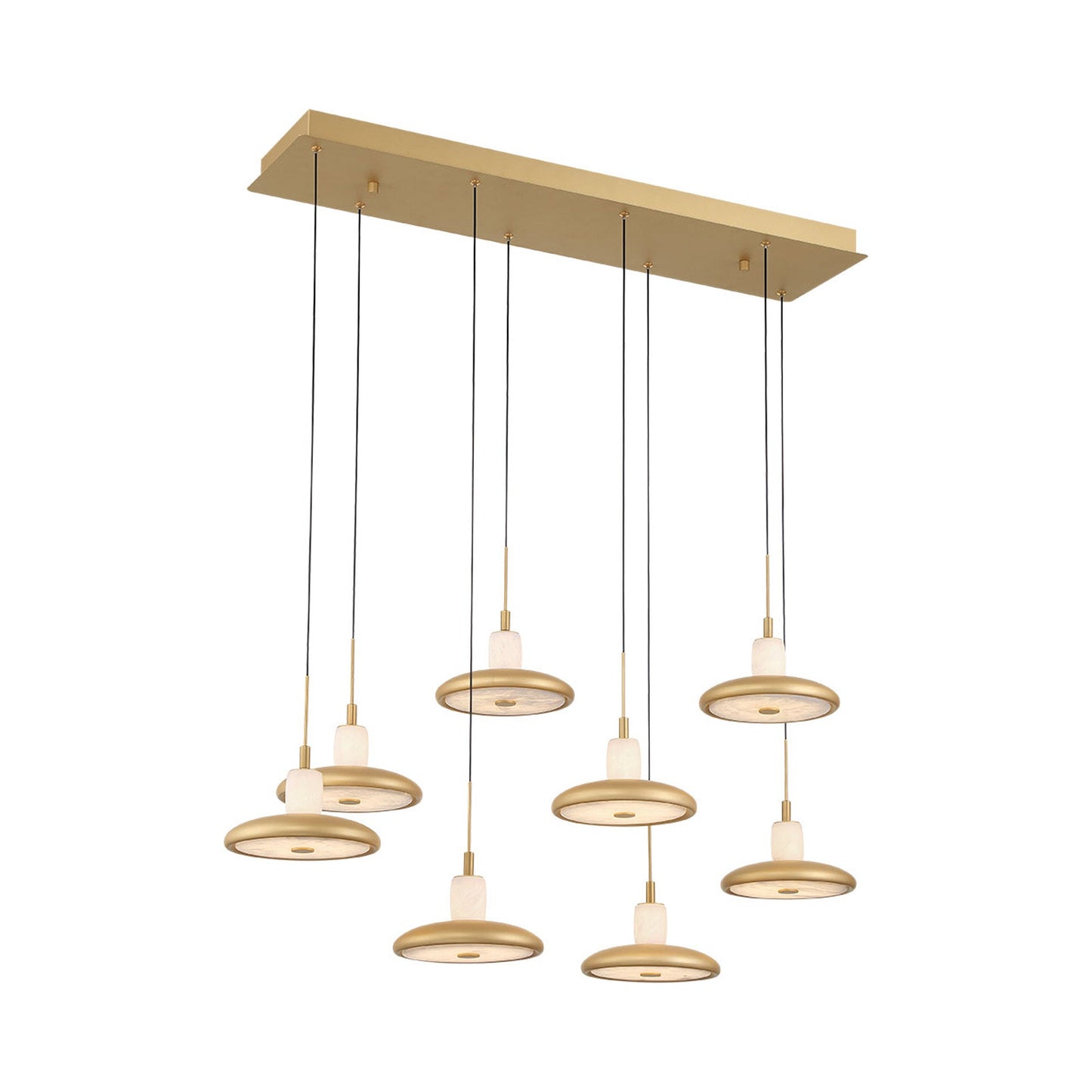 Mantova Rectangular LED Chandelier in Detail.