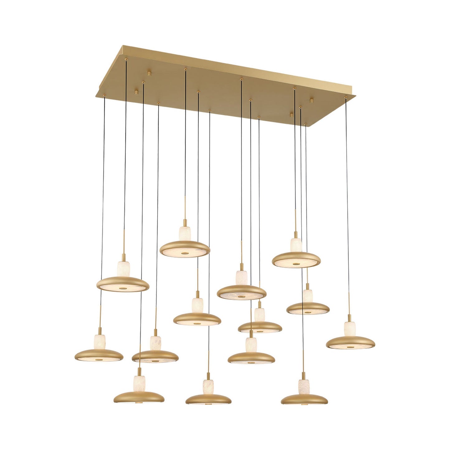 Mantova Rectangular LED Chandelier in Detail.