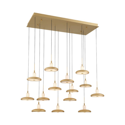 Mantova Rectangular LED Chandelier in Detail.